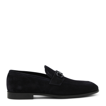 MAYFEYR - Ferragamo - Navy Leather Loafers - 789474021669025