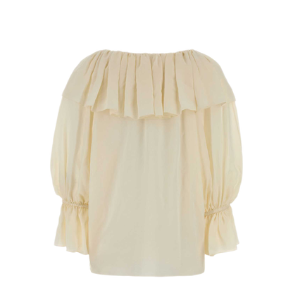MAYFEYR - Chloè - Cream Silk Blouse - CH26UH101332103
