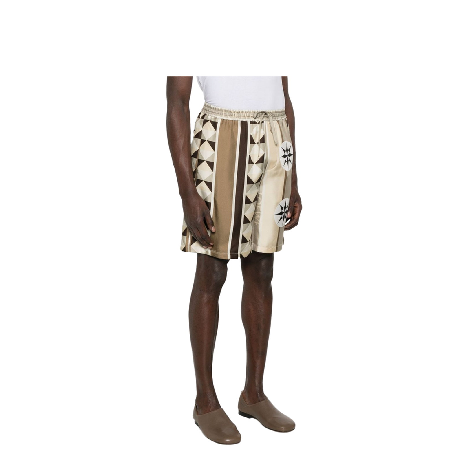 Printed Silk Shorts