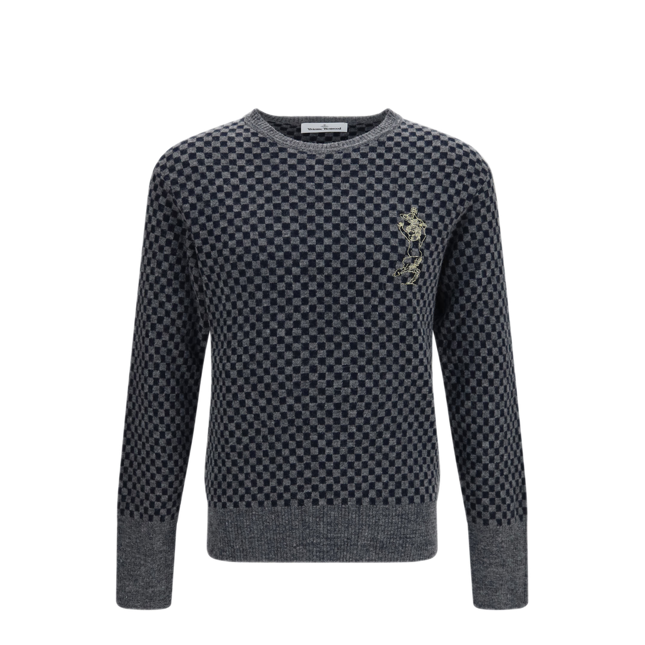 MAYFEYR - Vivienne Westwood - Checkmate Alpaca And Cotton Blend Sweater - 2701003GC00AF