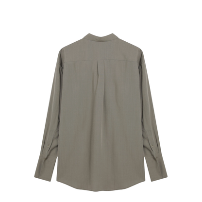 MAYFEYR - Toteme - Taupe Wool-Blend Shirt - 254-WRT0607FB0475079