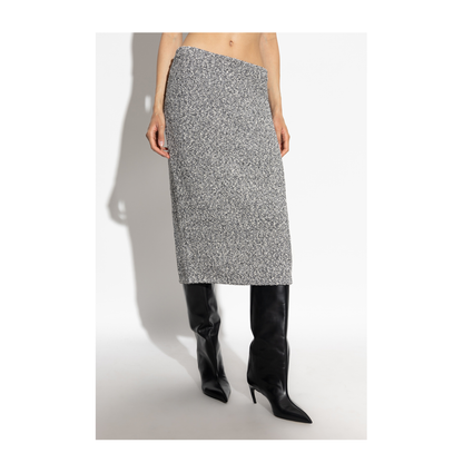 Skirt with an elastic waistband