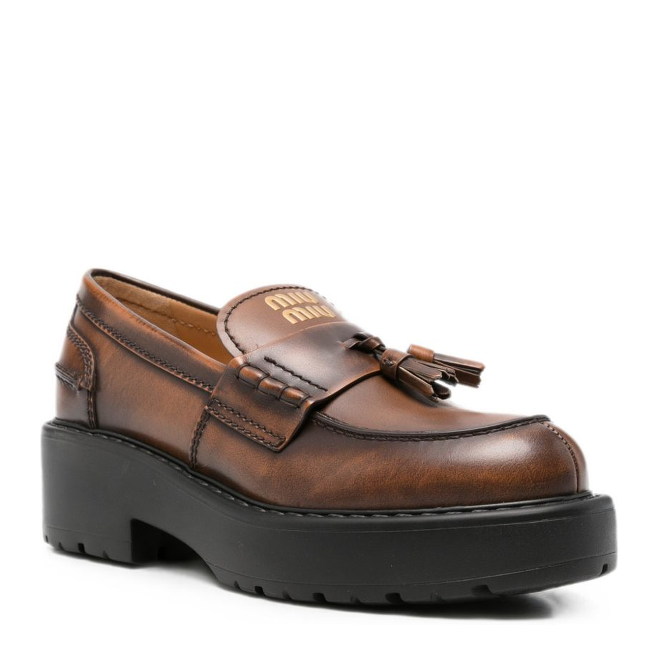 MAYFEYR - Miu Miu - Flat Shoes Brown - 5D743E3KY8F0038
