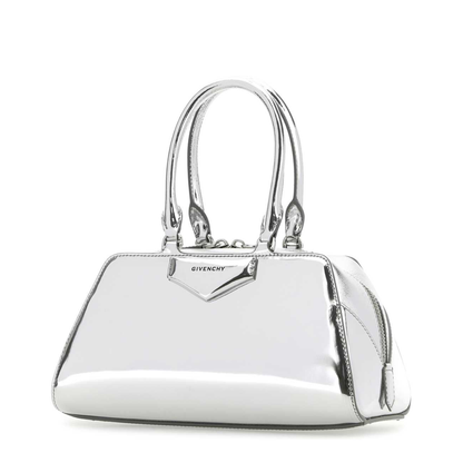 Small Antigona East-West Bag in Laminated Leather