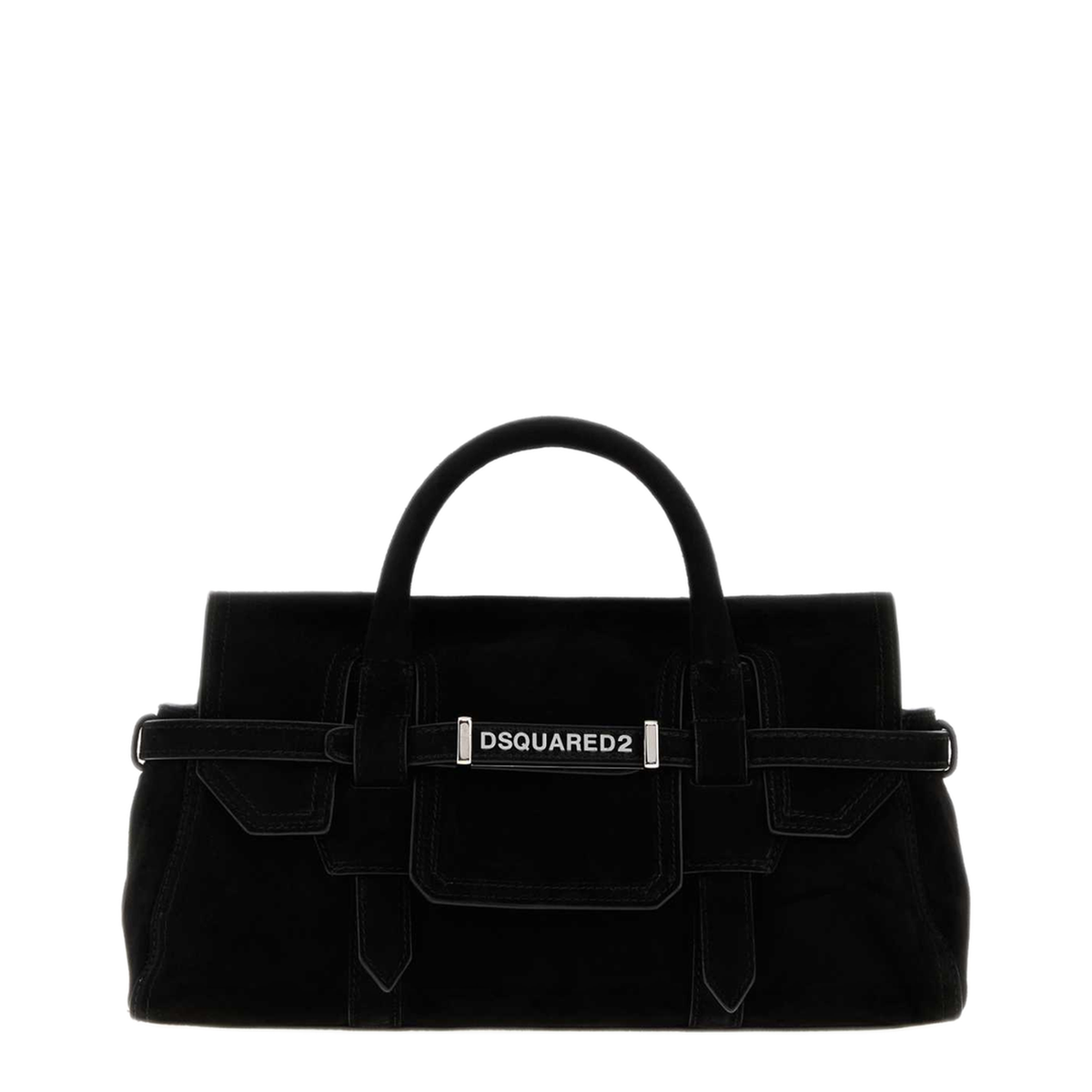 MAYFEYR - Dsquared2 - Black Suede Twin Handbag - HBW0074102000012124