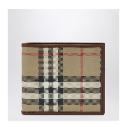 MAYFEYR - Burberry - Beige Check Bifold Wallet - 8128248176140A7026