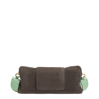 MAYFEYR - Versace - Vivian Pouch In Taupe/Mint Suede - 10248601A185362NQ2J