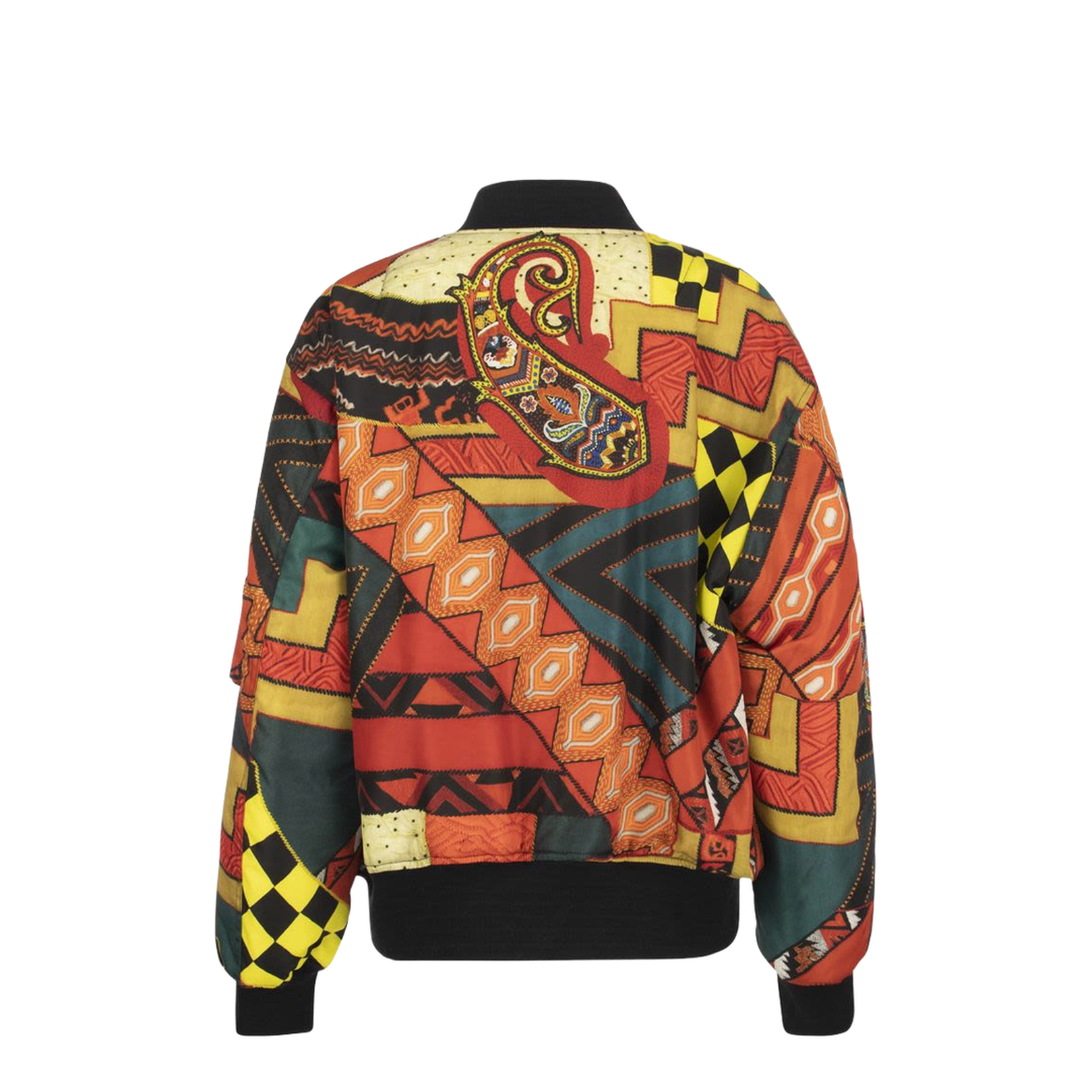 Patchwork Bomber Jacket