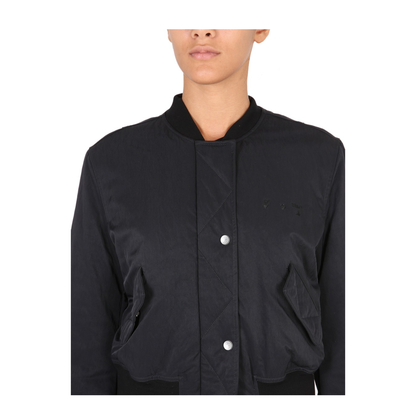 Bomber With Logo Print