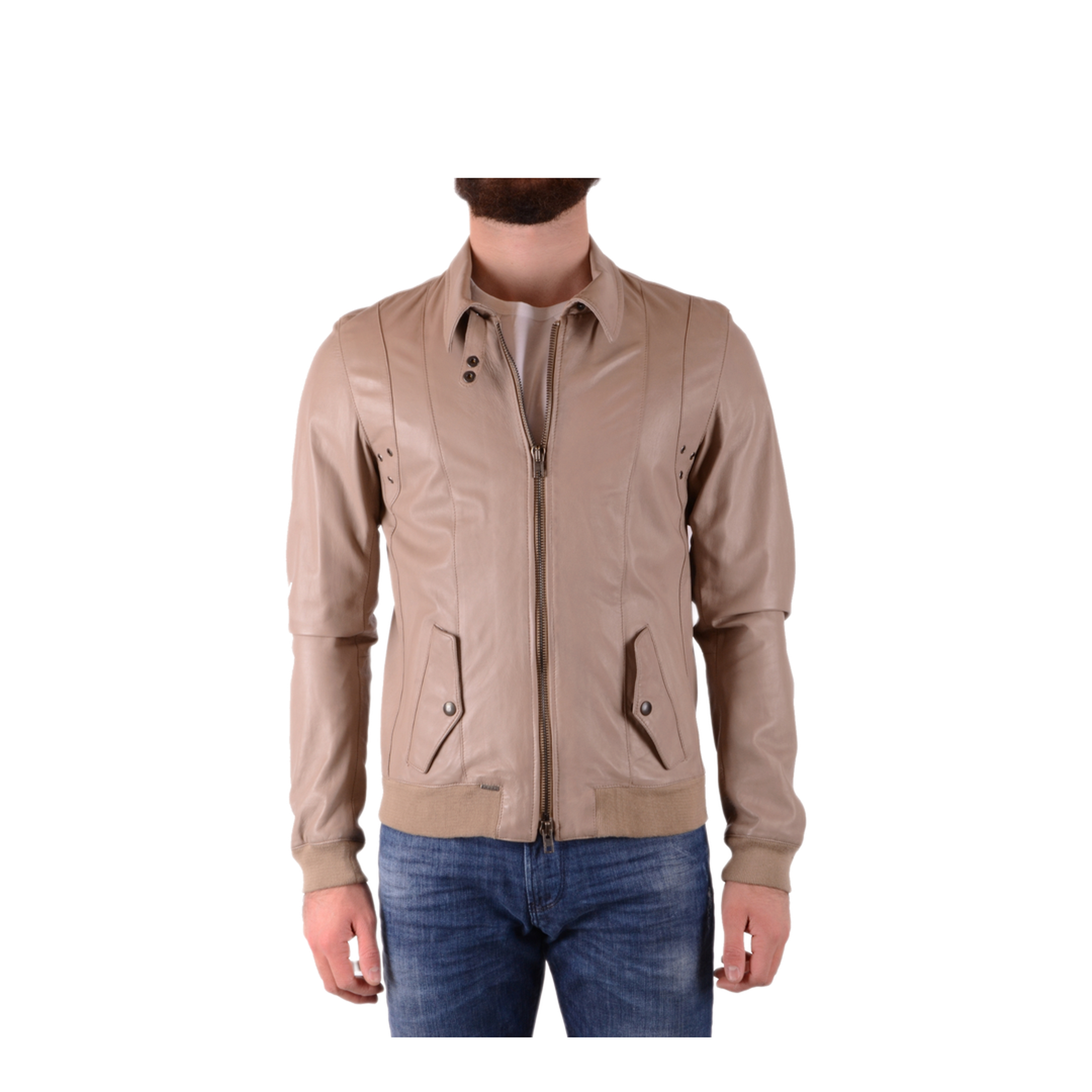 MAYFEYR - S.W.O.R.D - Beige Leather Jacket - 20447