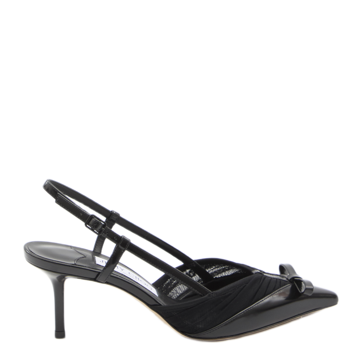MAYFEYR - Jimmy Choo - Afia Mesh Slingback Pumps - AFIAMESHSB65DQNBLACK