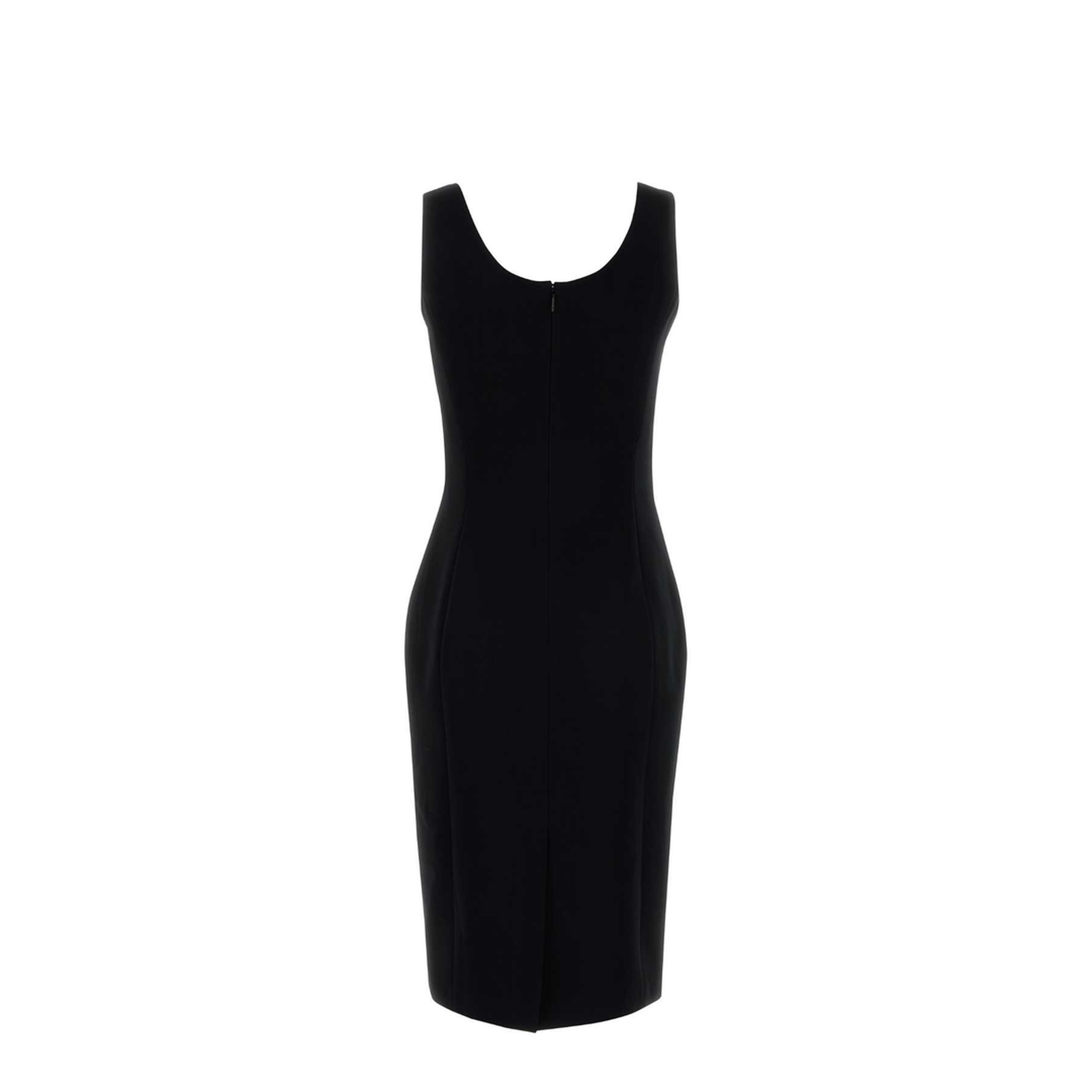 Black Stretch Cady Dress