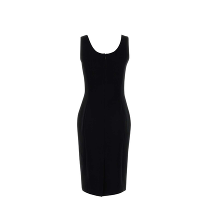 Black Stretch Cady Dress