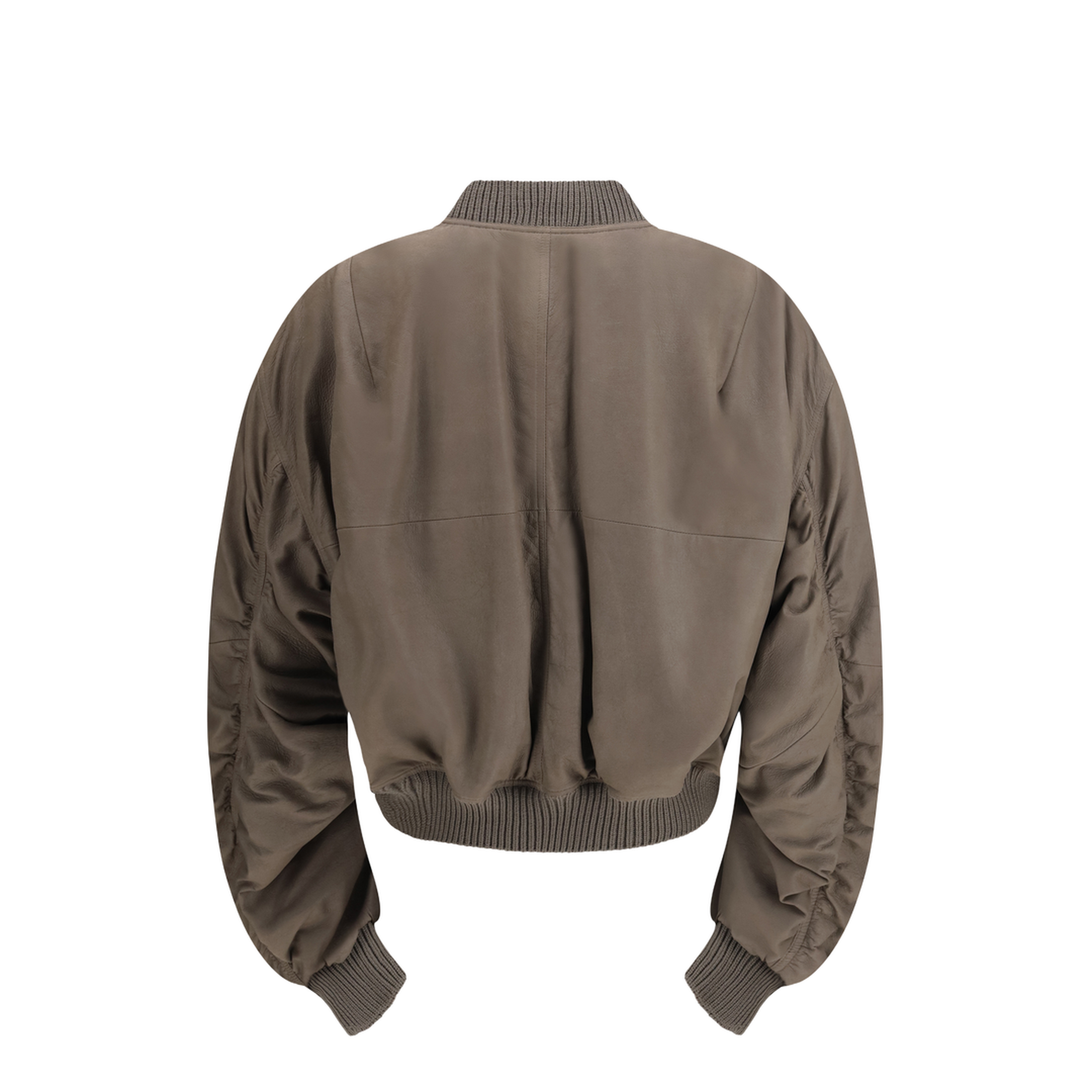 MAYFEYR - Rick Owens - Secchia Flight Bomber In Lambskin Leather With Padding - RU01F2792