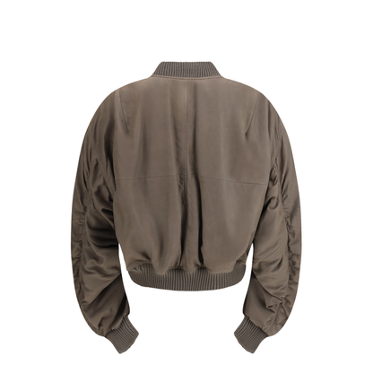 MAYFEYR - Rick Owens - Secchia Flight Bomber In Lambskin Leather With Padding - RU01F2792