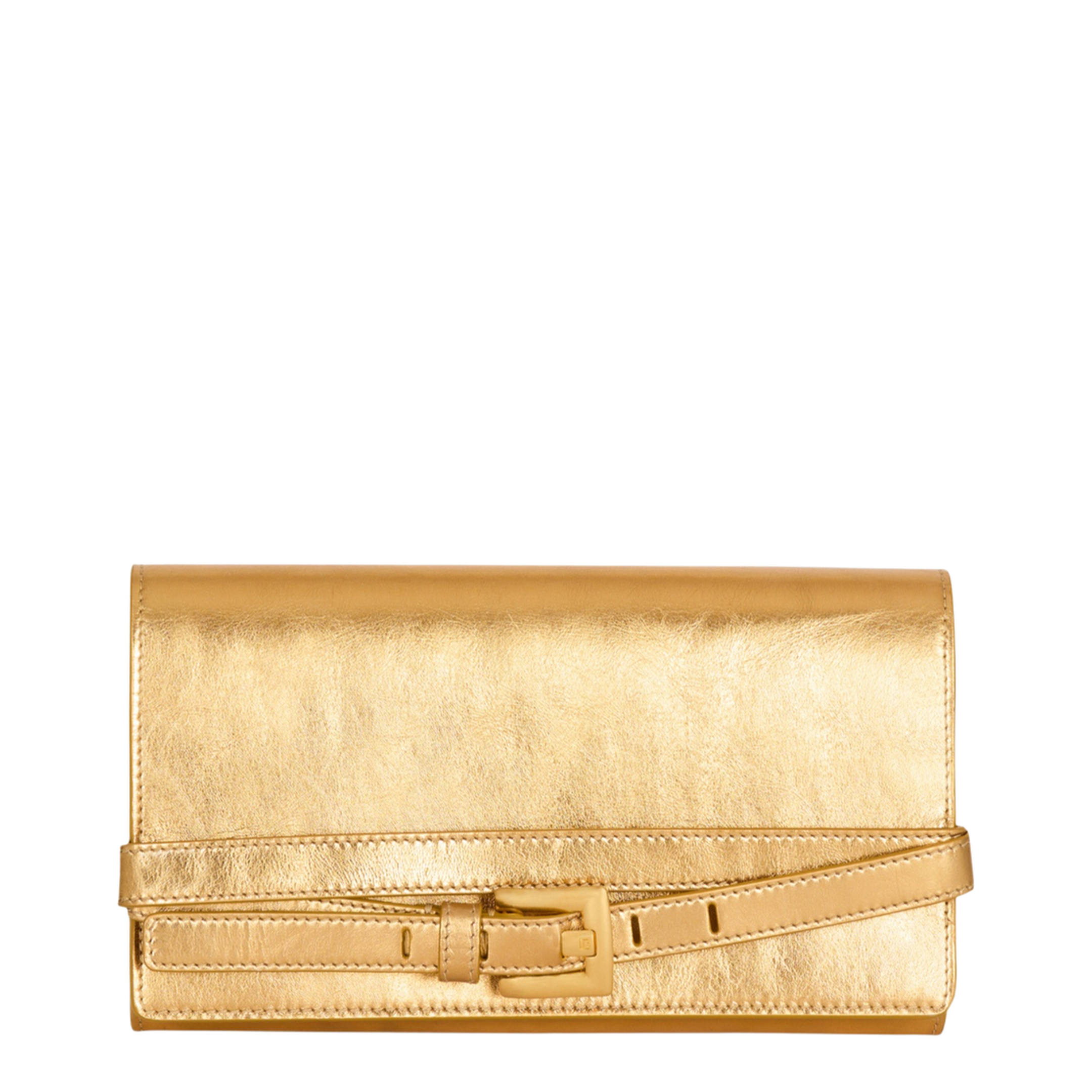 Shuffle Wallet in Lamé Leather