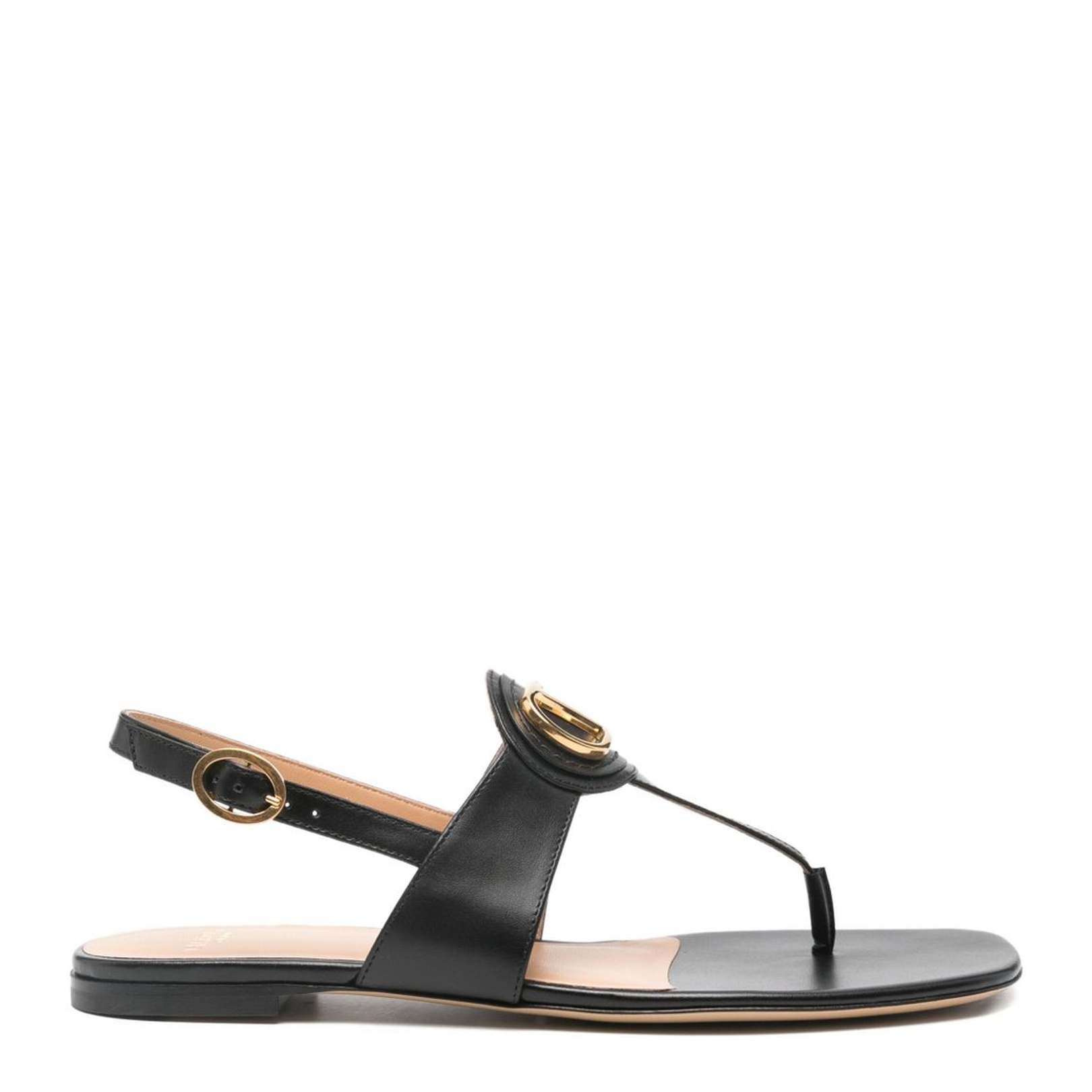 Vlogo Signature Leather Thong Sandals