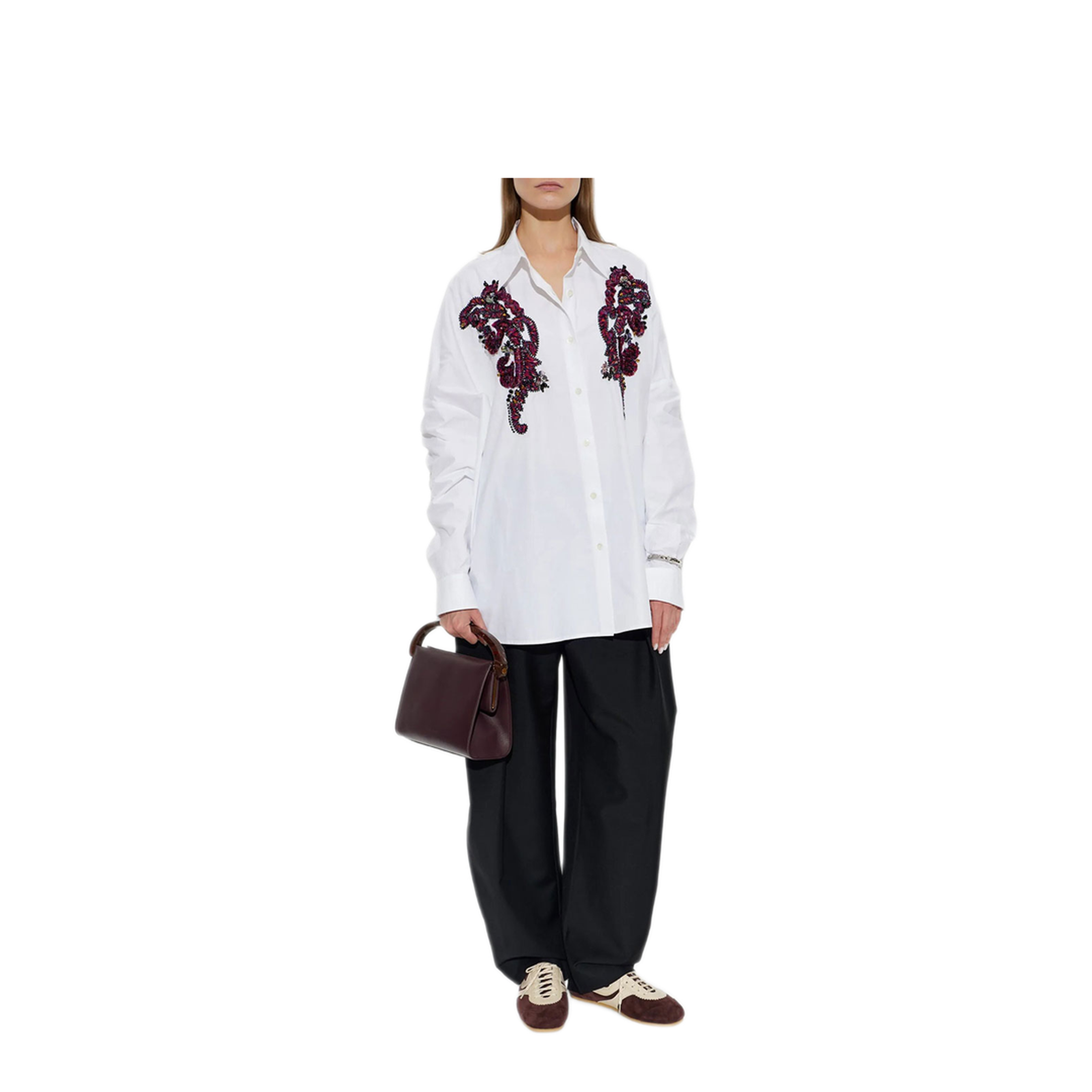 MAYFEYR - Dries Van Noten - Embroidered Cocoon Shirt - 01307144433001