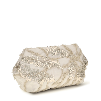 MAYFEYR - Brunello Cucinelli - Embroidered Silk Organza Clutch - MBQID2432