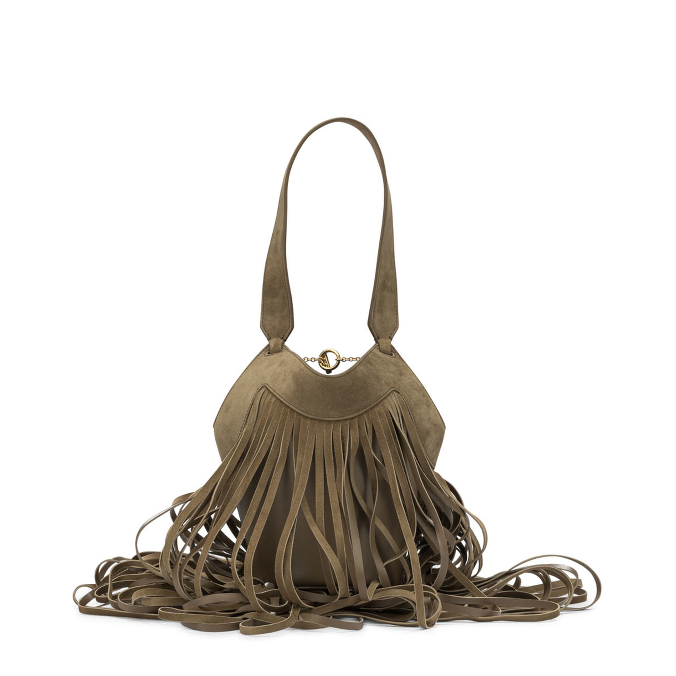 MAYFEYR - Khaite - Nano Lotus Fringe Small Shoulder Bag - H2064726737
