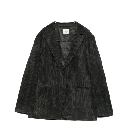 Velvet Single-Breasted Jacket