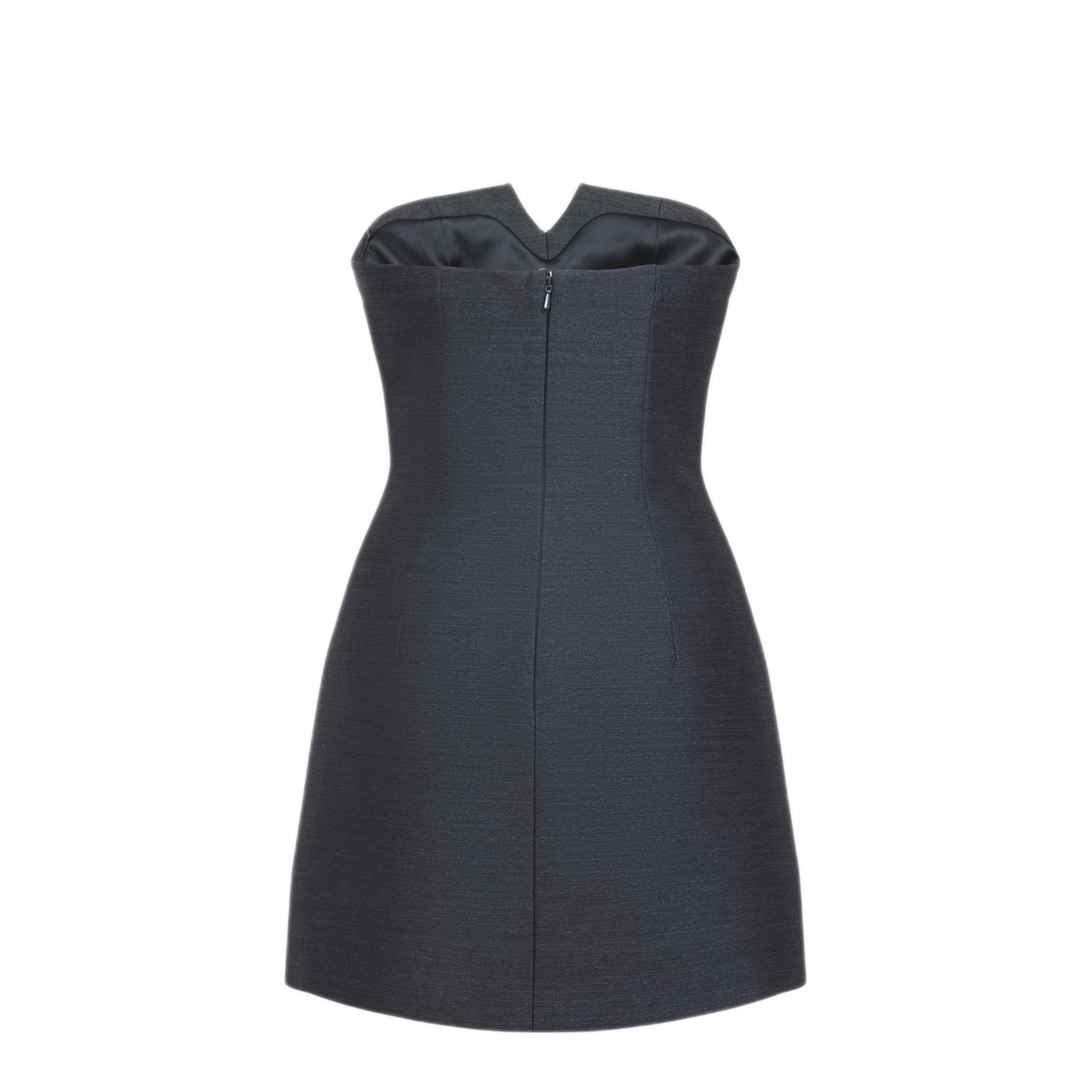 MAYFEYR - ALBERTA FERRETTI - Off Shoulder Grey Wool Dress - A043451361509