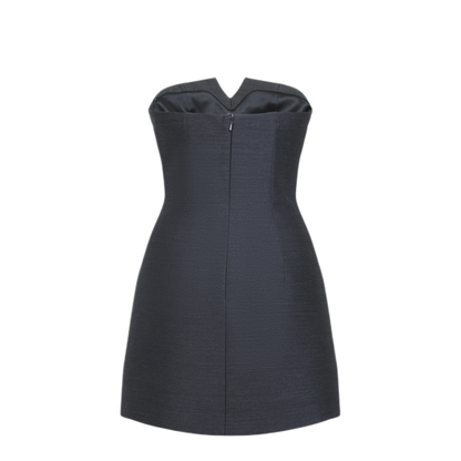 MAYFEYR - ALBERTA FERRETTI - Off Shoulder Grey Wool Dress - A043451361509