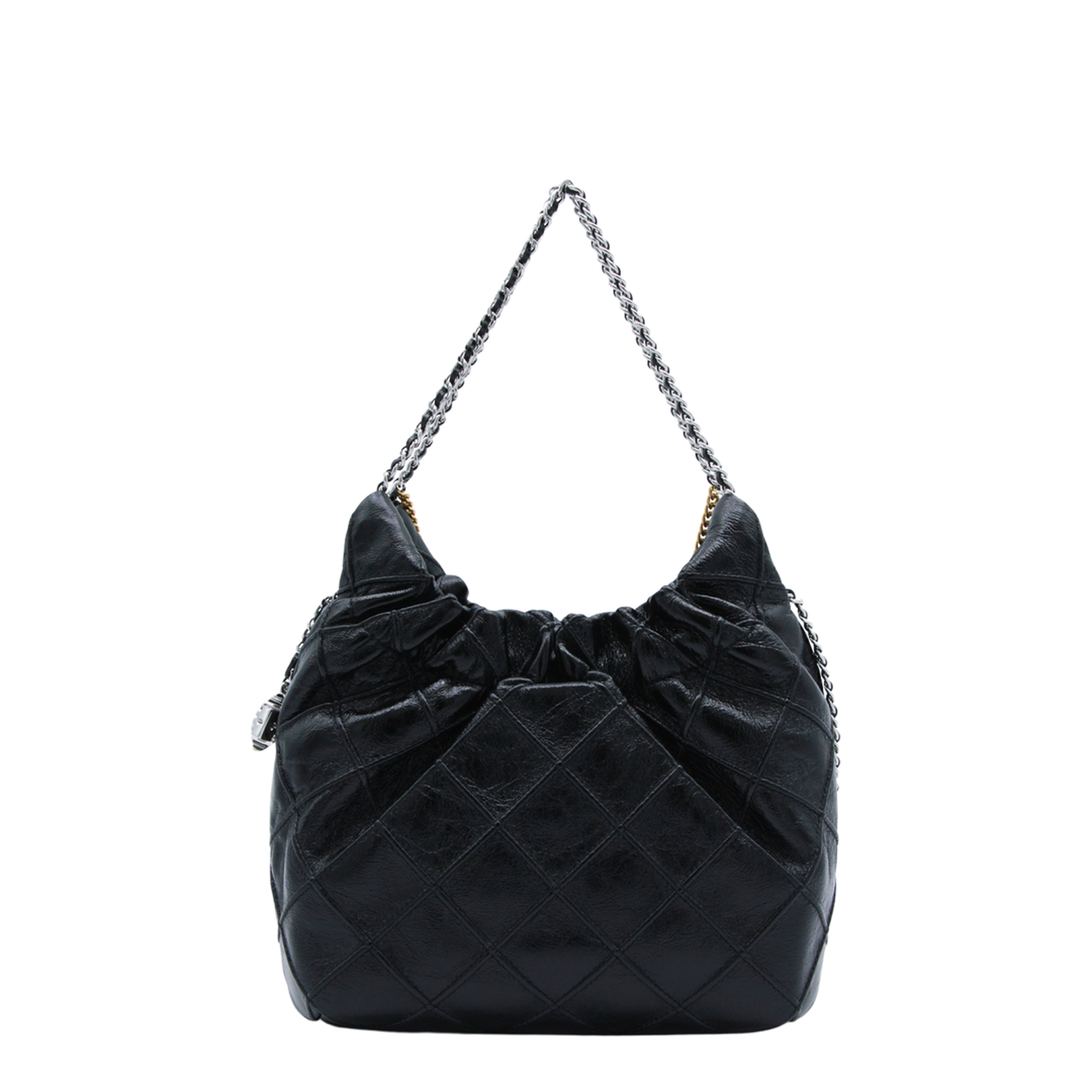 Fleming Mini Leather Hobo Bag