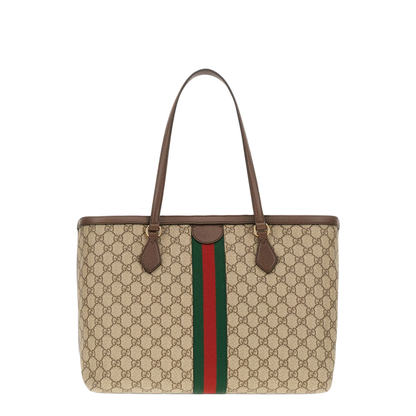 Ophidia Gg Middle-Sized Tote Bag Brown