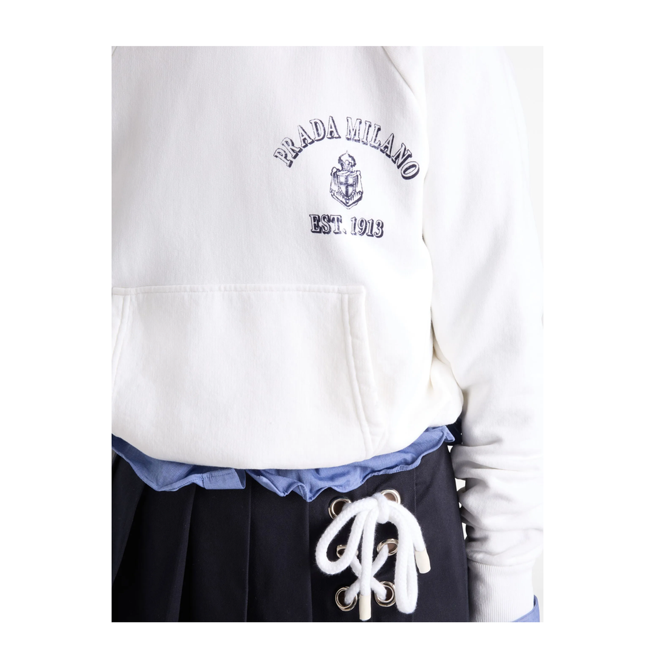 MAYFEYR - Prada - Old Logo-Print Hoodie - 134713SOOO16V4F0009