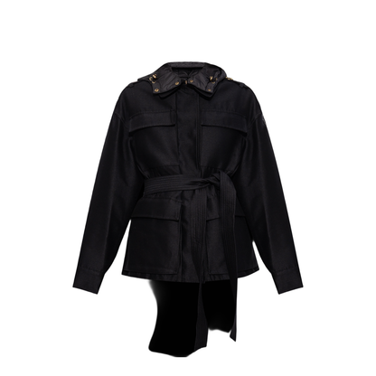 Black Essalois Hooded Down Field Jacket