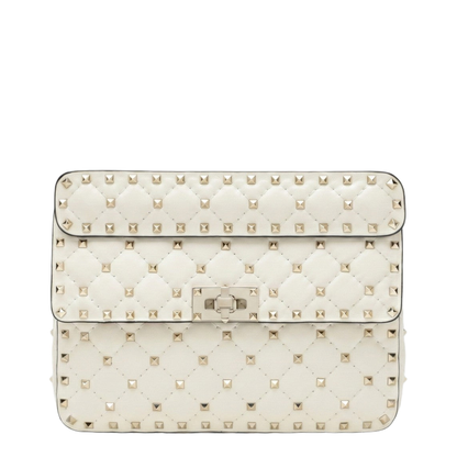 Rockstud Spike Medium Bag in Ivory