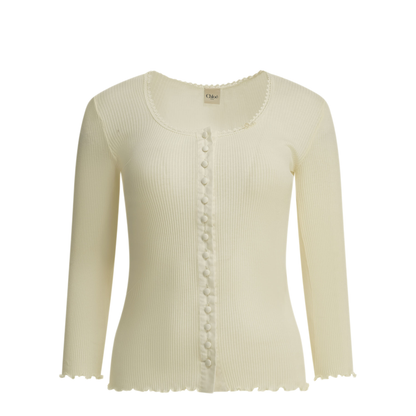 MAYFEYR - Chloè - Fitted Cotton Silk Jersey Top - CH26AJH43088107
