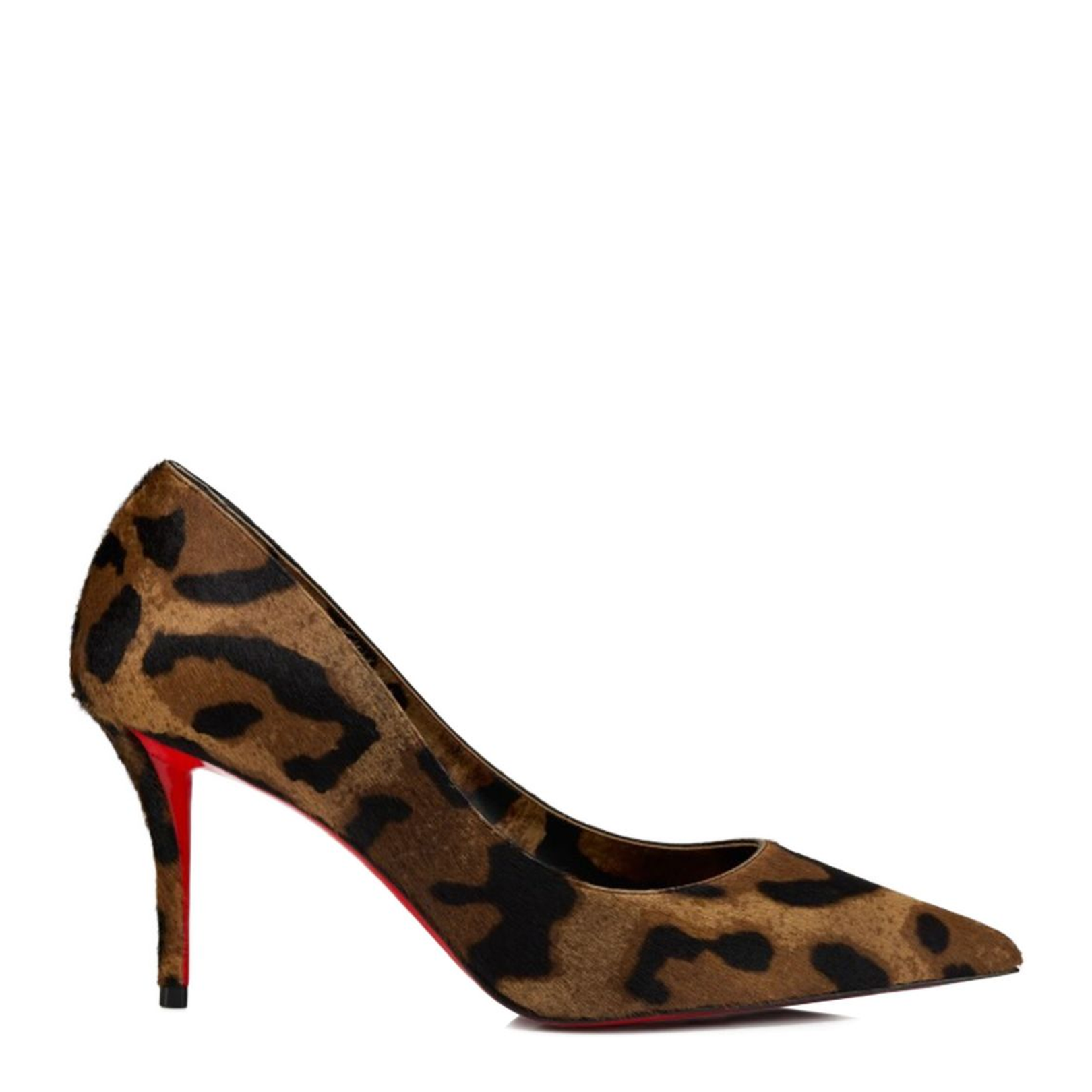 Bengali Printed Calf Leather Hairy Pumps