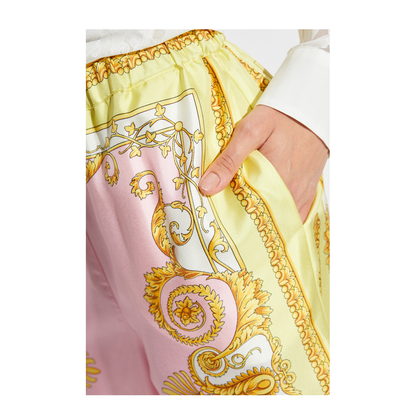 Silk Straight-Leg Trousers