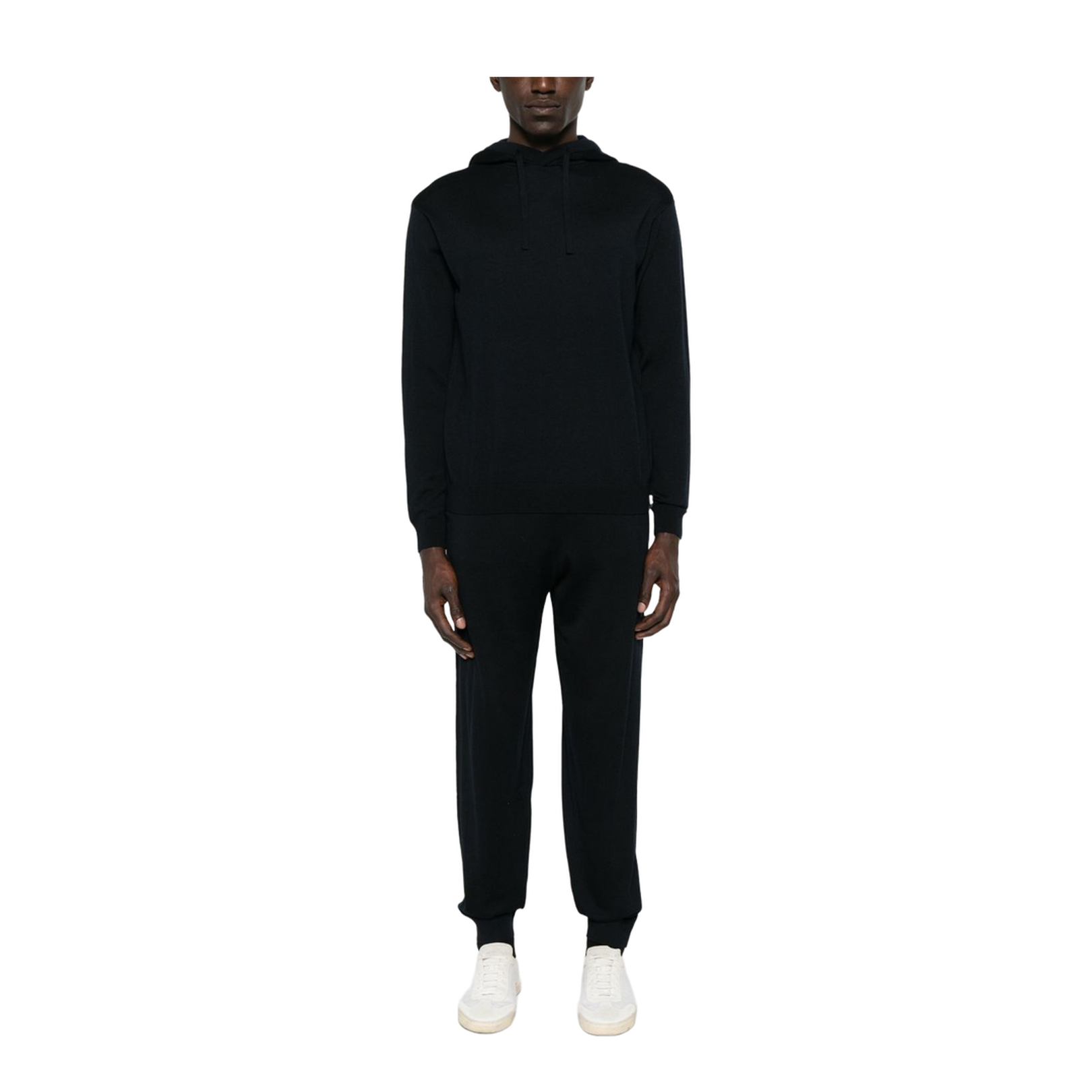 Midnight Blue Wool Knitted Jumpsuit