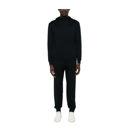 Midnight Blue Wool Knitted Jumpsuit