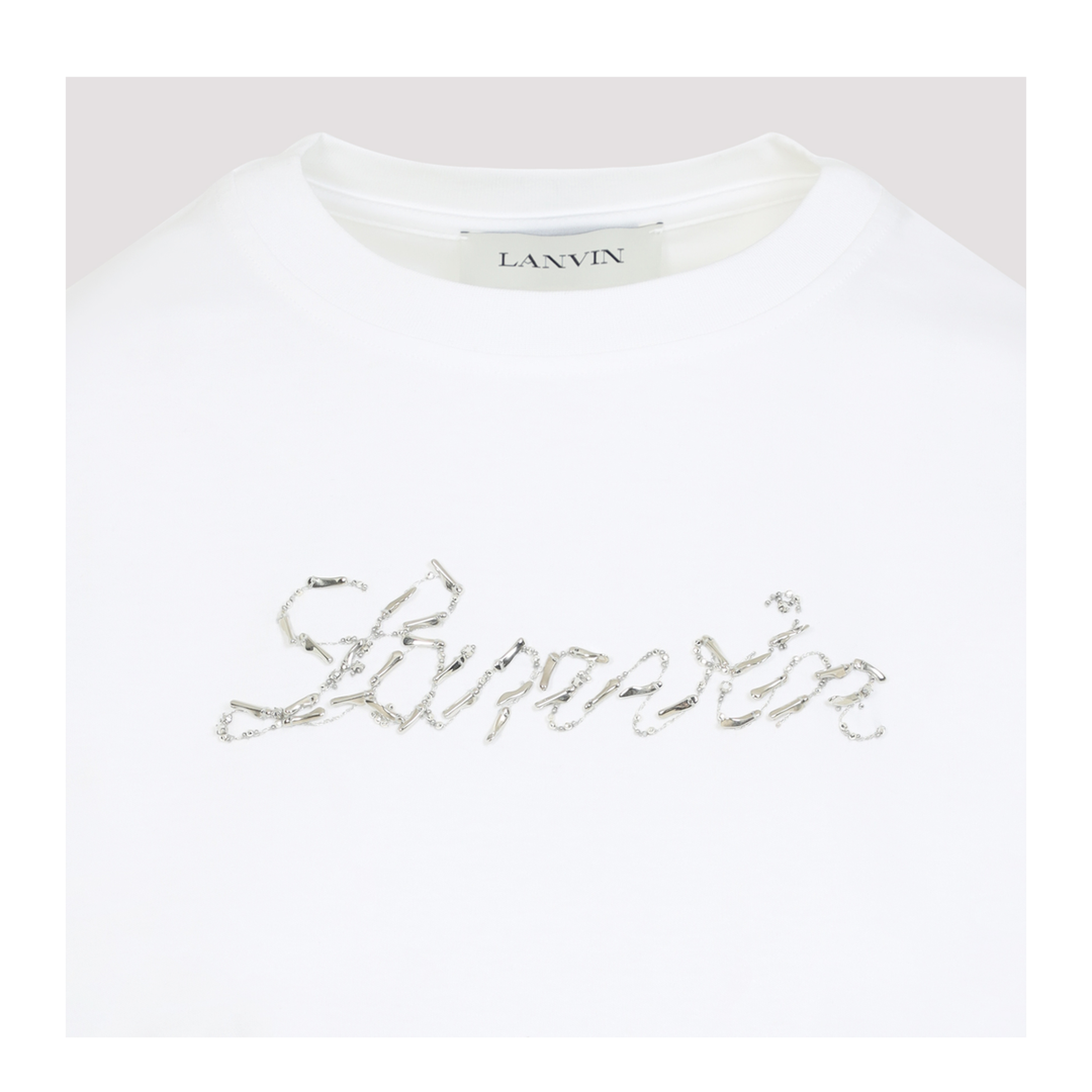 MAYFEYR - Lanvin - Embroidered Script Logo T-Shirt - RWTS9030J176P25