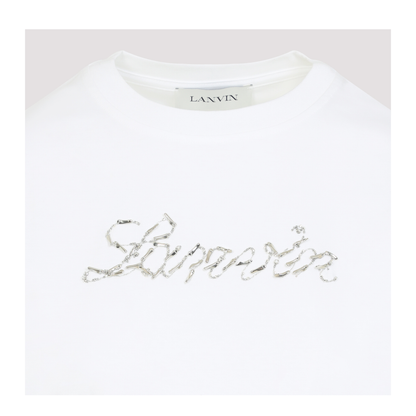 MAYFEYR - Lanvin - Embroidered Script Logo T-Shirt - RWTS9030J176P25