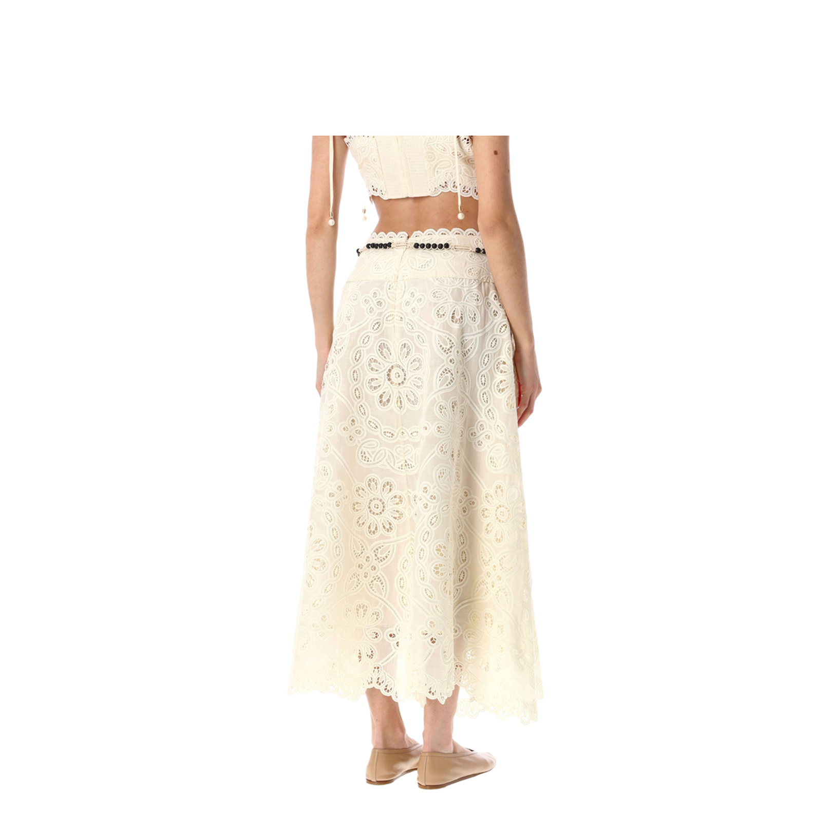Embroidered Skirt Black