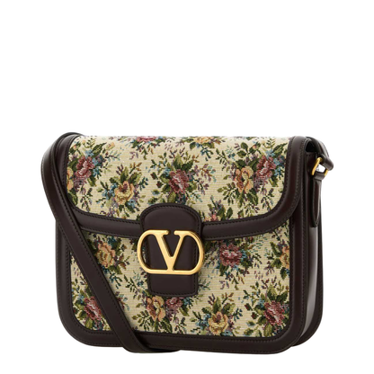 Embroidered jacquard 9TO5 crossbody bag