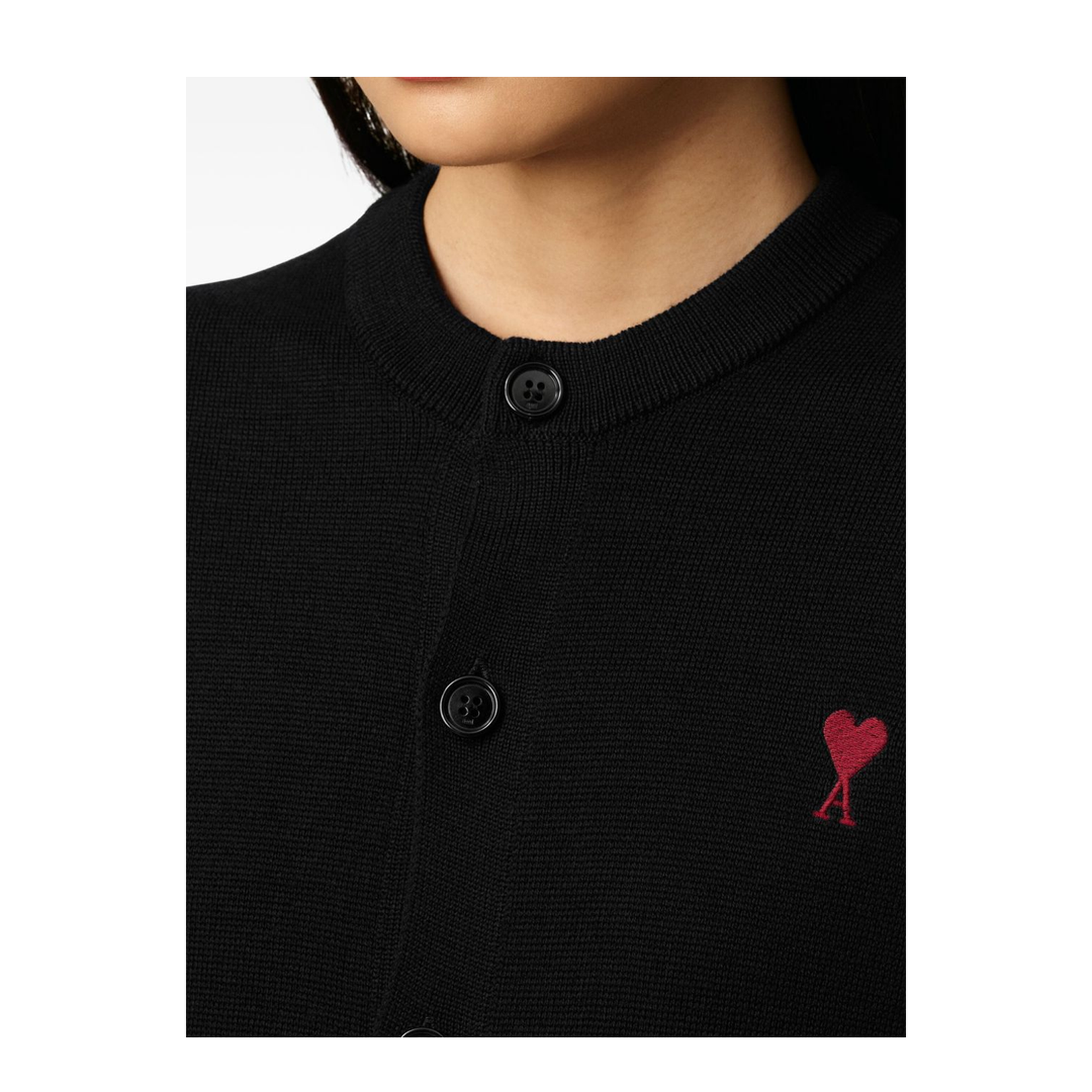 Black Wool Cardigan