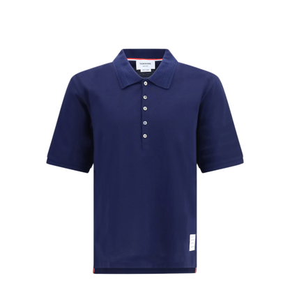 MAYFEYR - Thom Browne - 4 Bar Cotton Jersey Polo - MJP249AJ0276