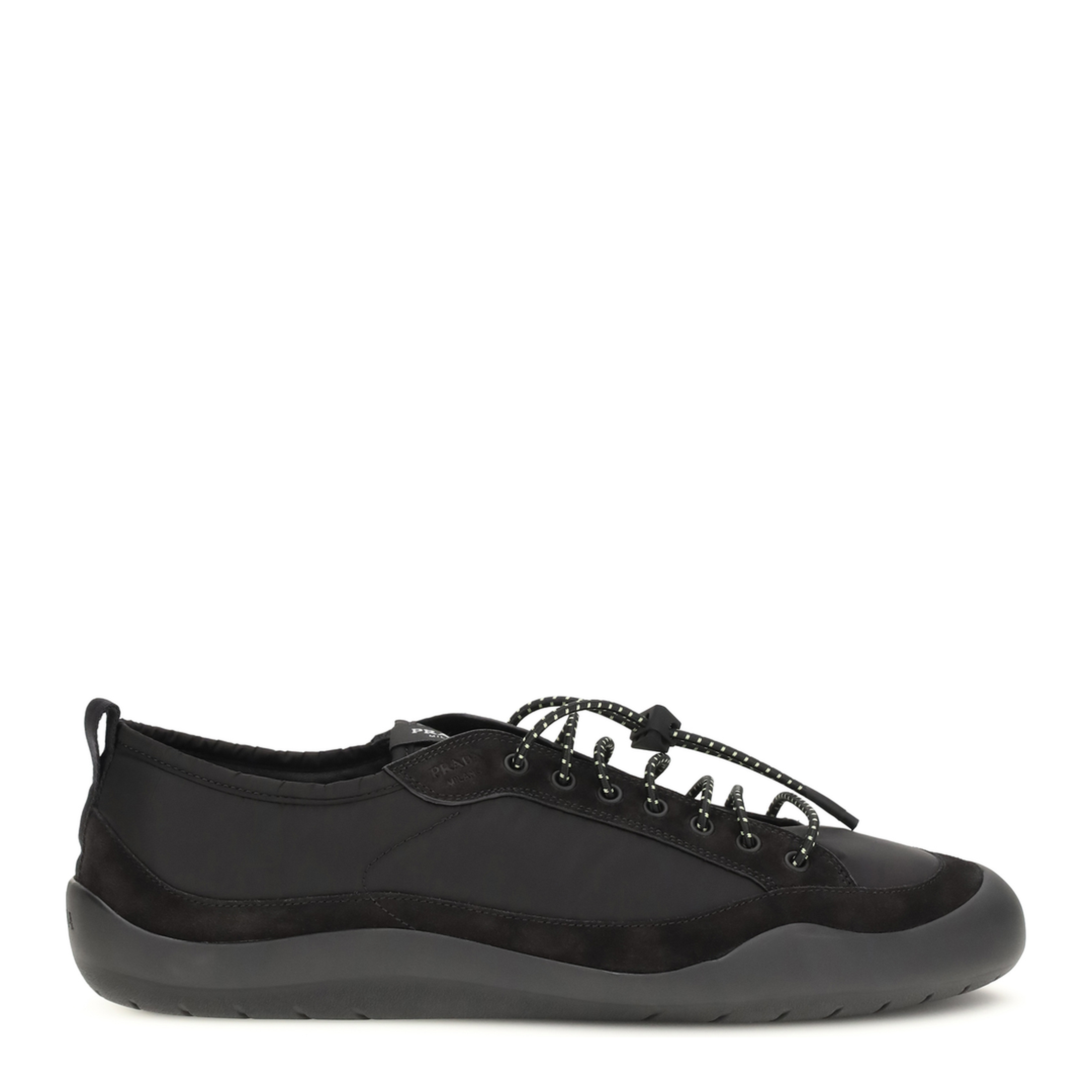 MAYFEYR - Prada - Leather And Fabric Sneakers - 2EE469FG000D7CF0002