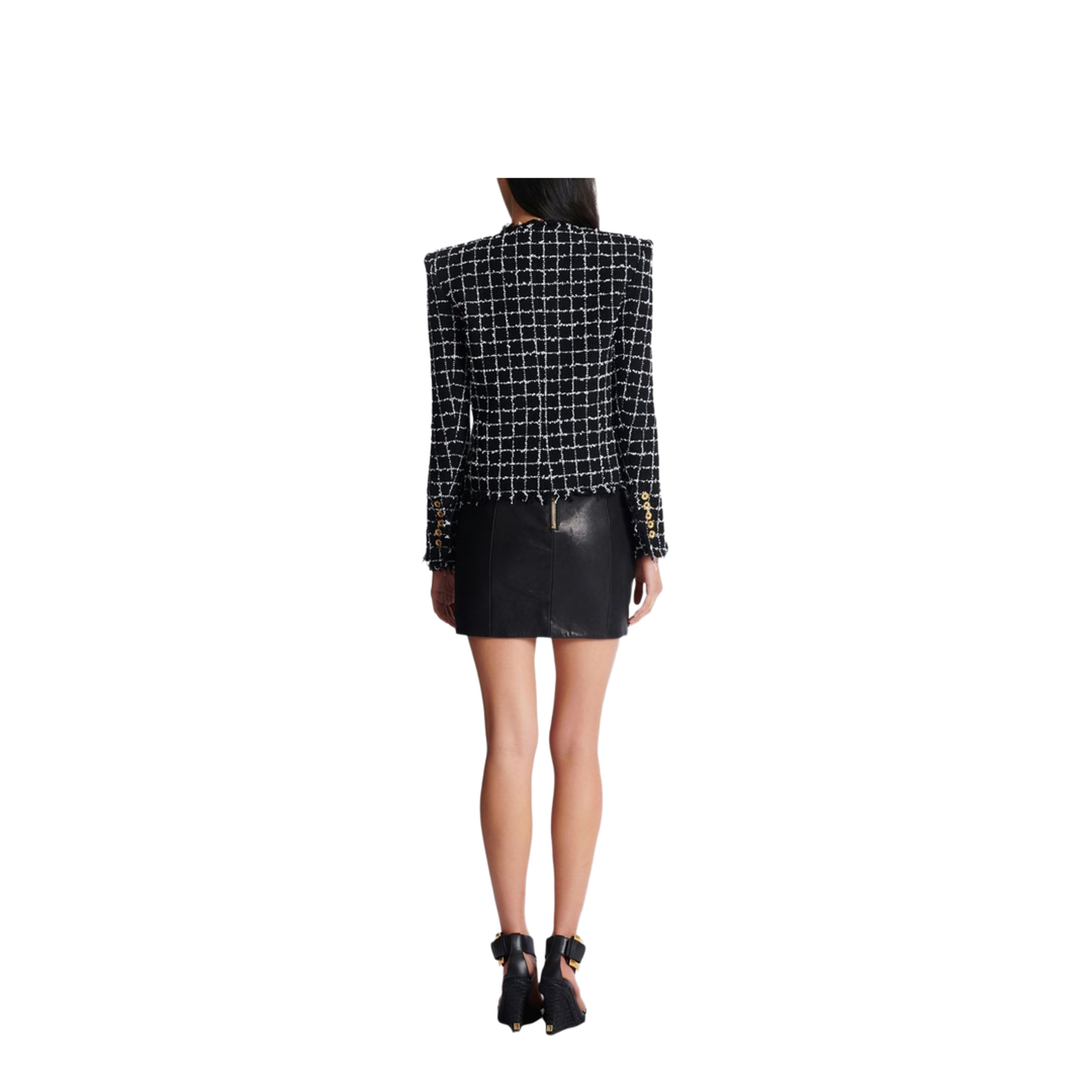 Women's Jacket Grid Pattern