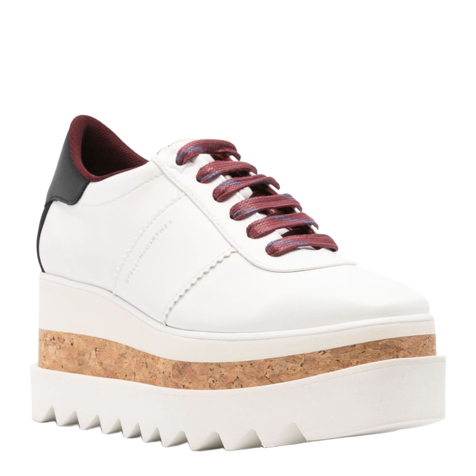 Pure White Sneak-Elyse Platform Trainers