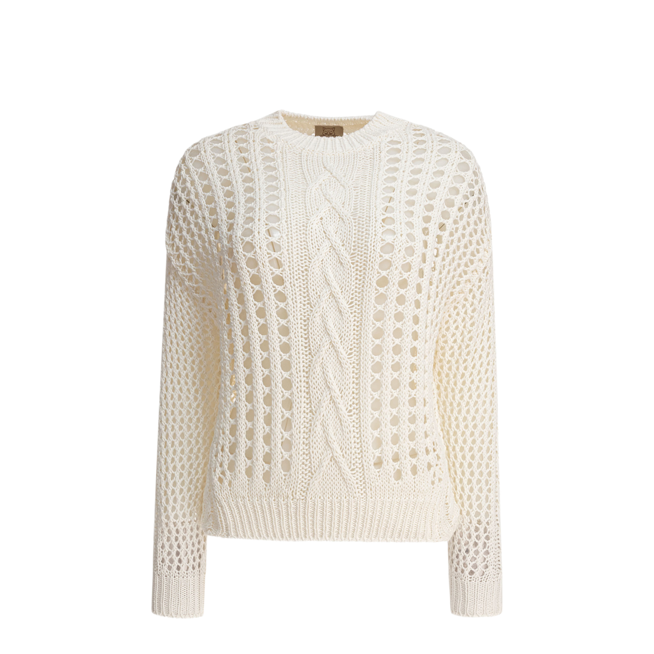 MAYFEYR - Rakkì - Summer Breathless Crewneck Sweater - SUMMERBREATHLESSBIANCOLATTE