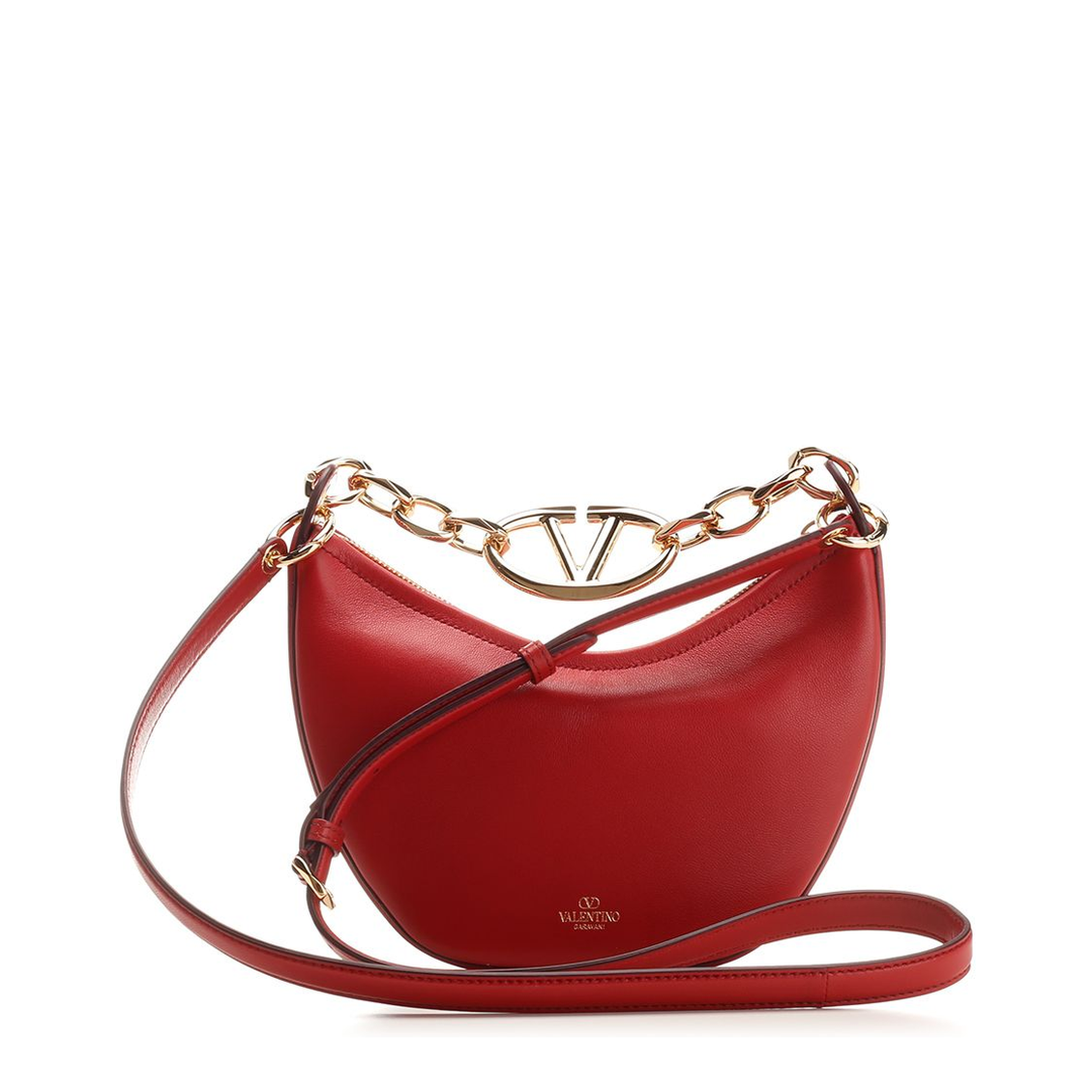 V Logo Moon Mini Bag