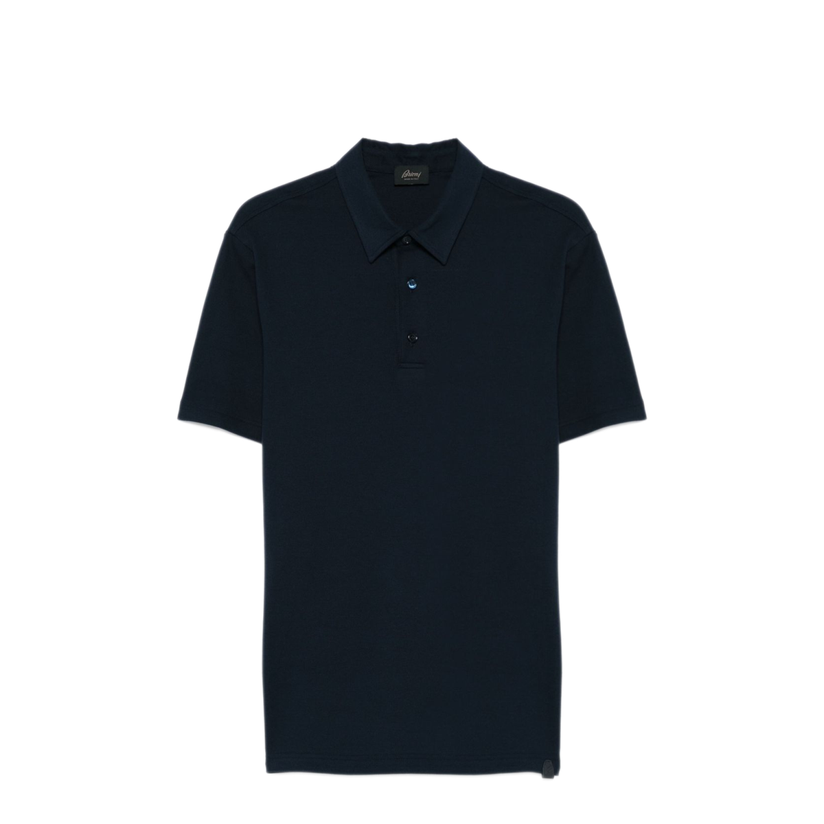 MAYFEYR - Brioni - Navy Blue Short Sleeve Polo - UJSZ0LPA6274100