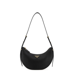 Arqué Small Leather Shoulder Bags - Nero